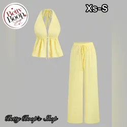 Conjunto Betty Boop amarillo claro