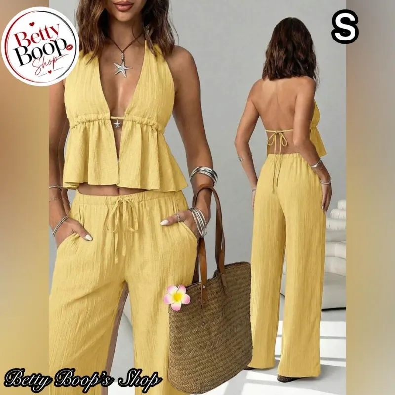 Conjunto Betty Boop en amarillo