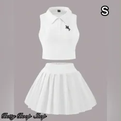 Conjunto blanco deportivo de falda