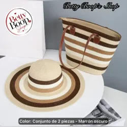 Conjunto de pamela y bolso