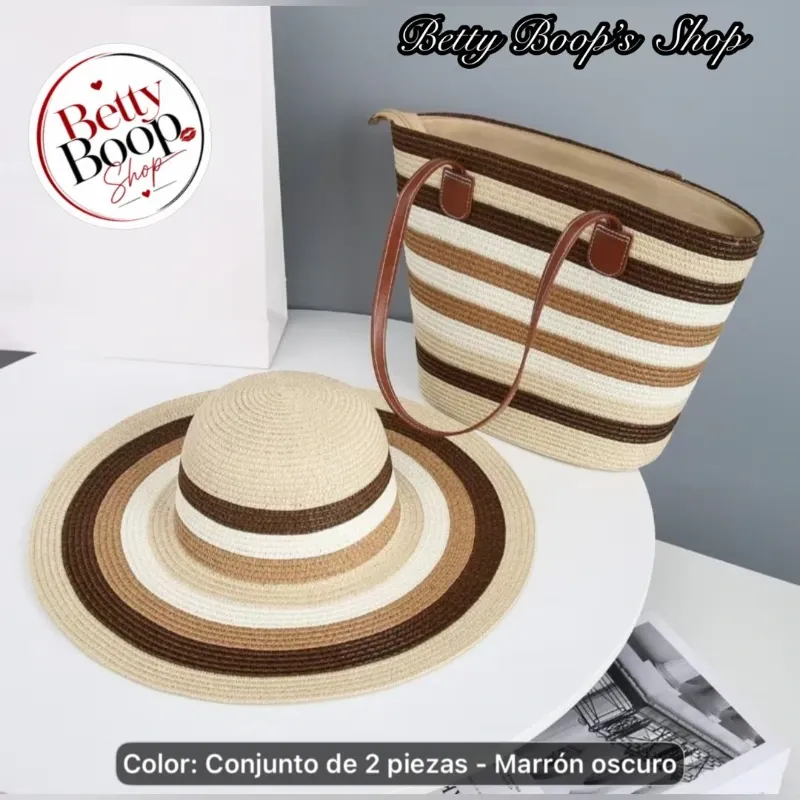 Conjunto de pamela y bolso
