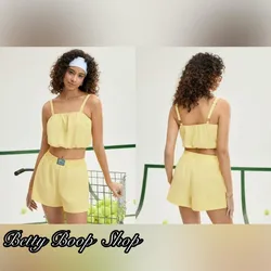 Conjunto de short amarillo