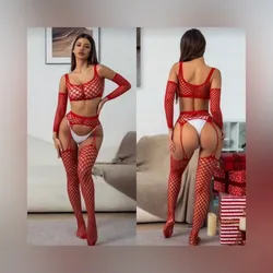 Conjunto rojo de mallas