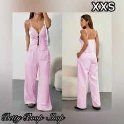 Conjunto rosa de pantaloneta y top