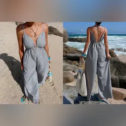 Enterizo a raya pantaloneta larga