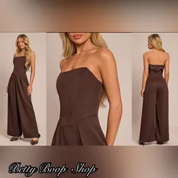 Enterizo marrón con corset