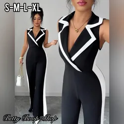 Enterizo pantalón negro con listas blancas