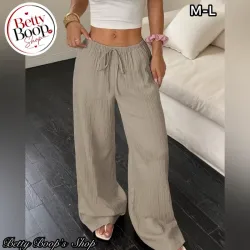 Pantaloneta casual de algodón en biege
