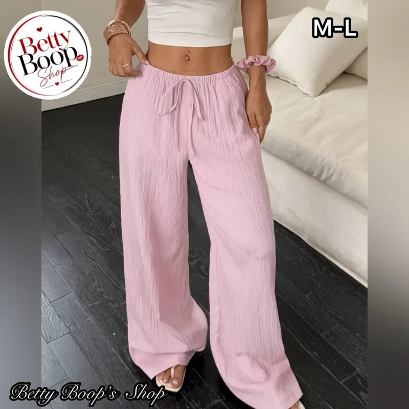 Pantaloneta casual de algodón en rosa claro