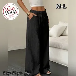 Pantaloneta casual de algodón en negro