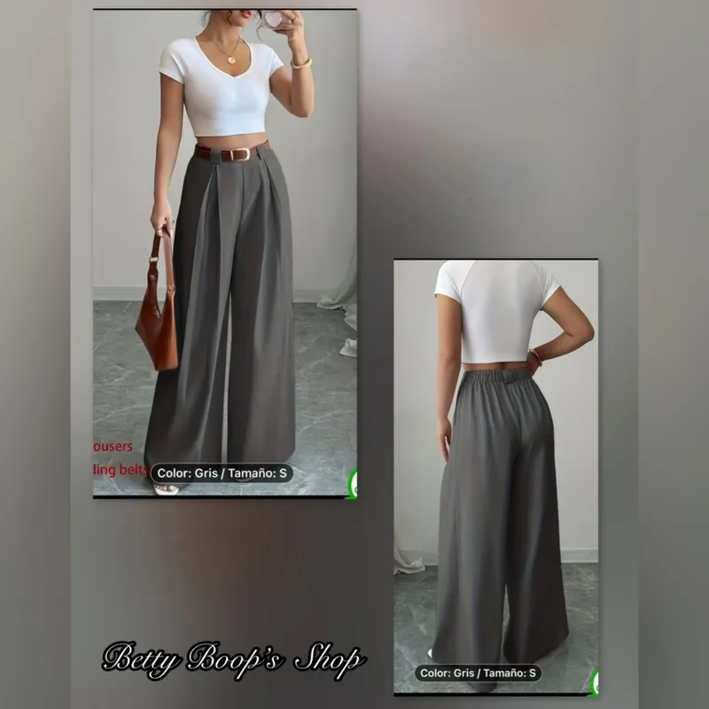 Pantaloneta gris de mujer