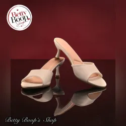 Sandalias de tacón blanco hueso
