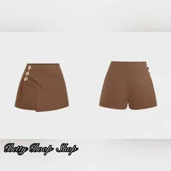 Saya short carmelita botones dorados