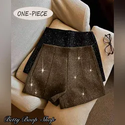 Short chocolate de brillo