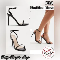 Tacones negros de aguja FASHION NOVA