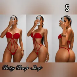 Trusa roja sexy estilo trikini
