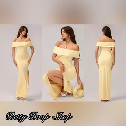 Vestido amarillo pegado