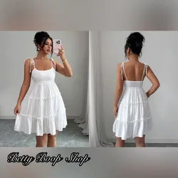 Vestido blanco bordado