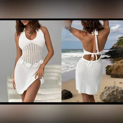 Vestido blanco tejido