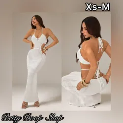 Vestido blanco tejido
