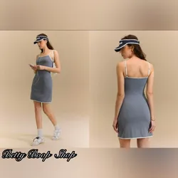Vestido gris de tirantes