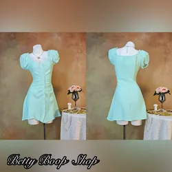 Vestido verde con mangas