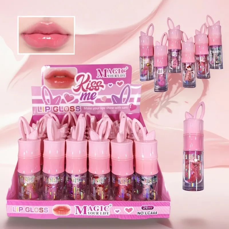 Brillo Liso con glitter pequeño 