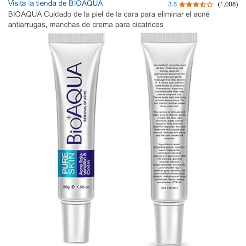 Crema anti acné Bioaquea 