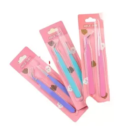 Duo de pinzas  para pestañas se punto