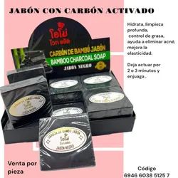 Jabón de Carbon Activado