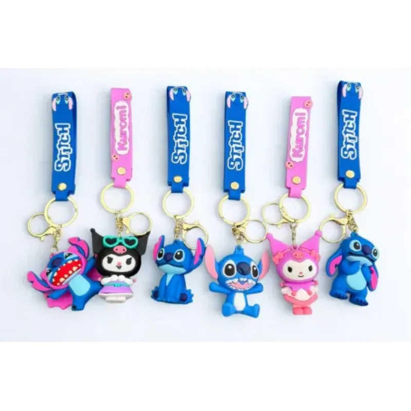 Llaveros de Stitch y Kuromi 