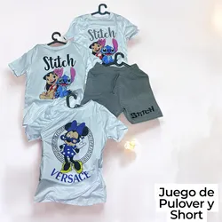 Juego de Short y pulover Animados