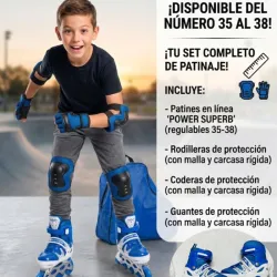 Set de Patinaje Azul 35-38