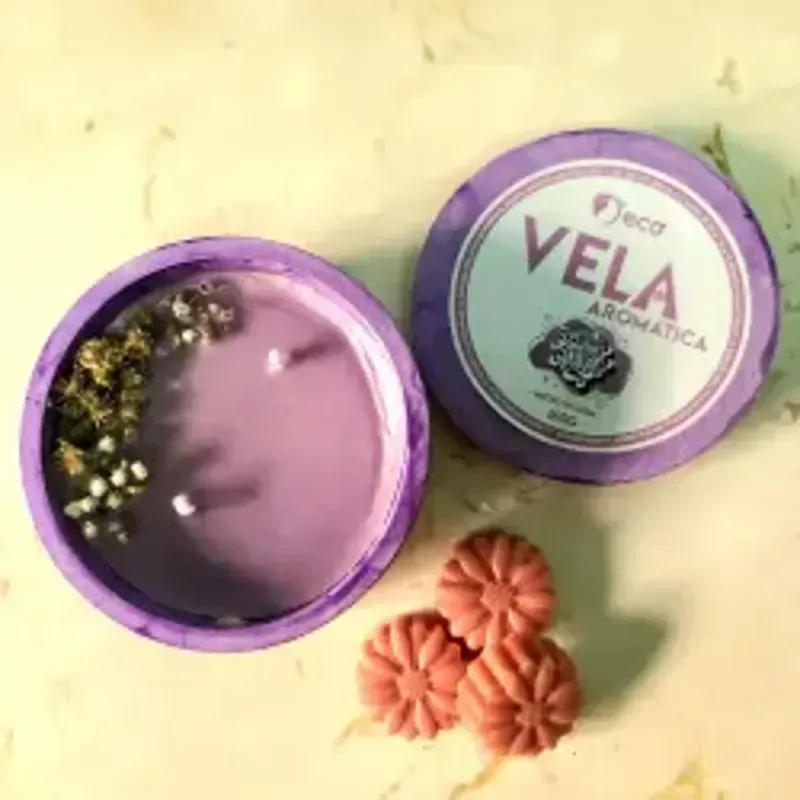 Vela aromática buenas vibras