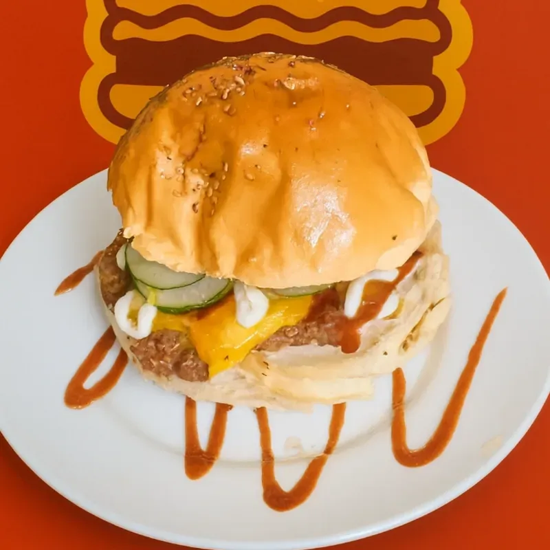 Hamburguesa de Cerdo y Queso 