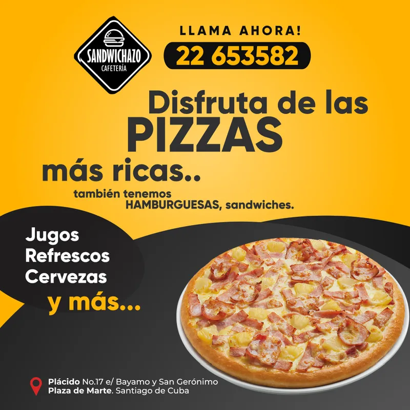 DISEÑO PARA SERVICIO DE PIZZAS