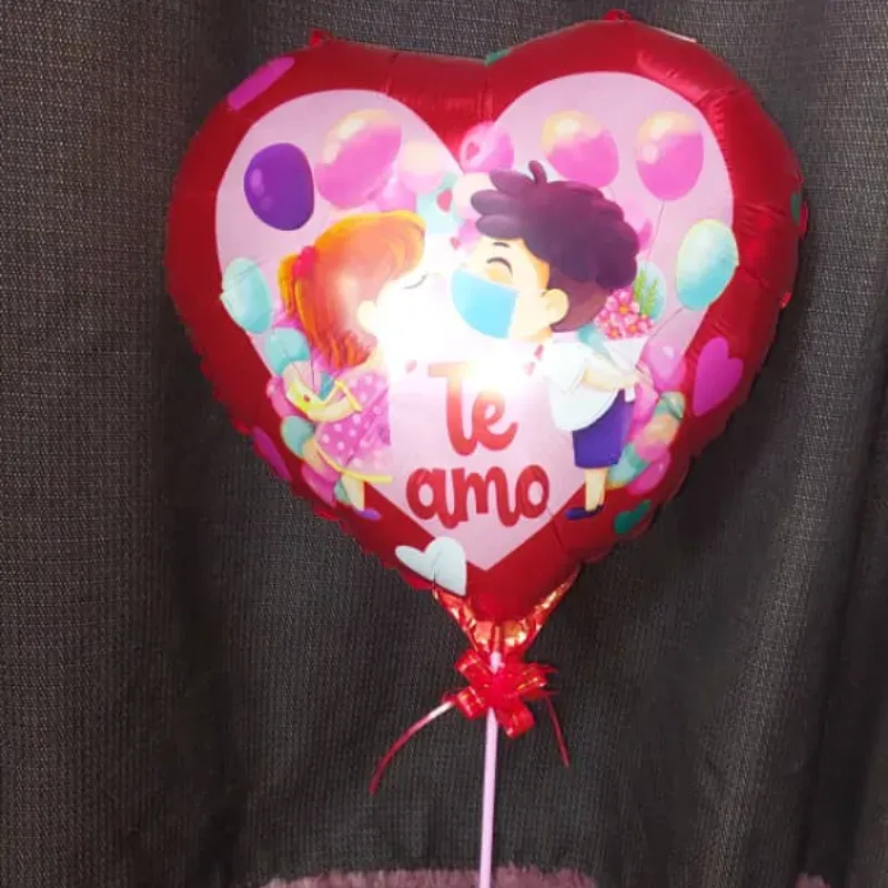 Globos en forma de corazón 
