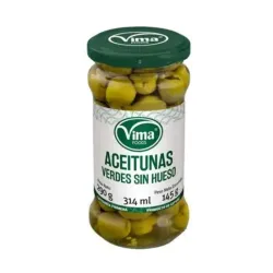 Aceitunas verdes sin hueso