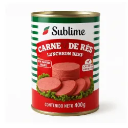 Carne  de res enlatada
