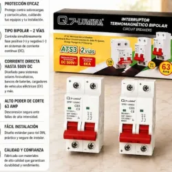 Interruptor termomagnetico bipolar