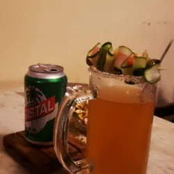 Chelada con cristal o bucanero 
