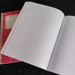 Libreta 📓 grande cuadriculada al lomo 50H(C-B/A1387)x1