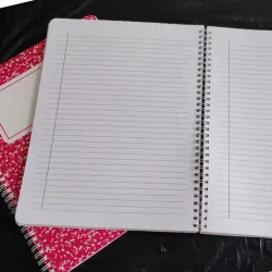 Libreta 📓 grande rayada c/wire 75H(C-B/A1384)x1