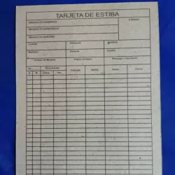 Tarjeta de estiba 