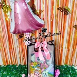Bolsita de regalo con confituras y Globo temático 