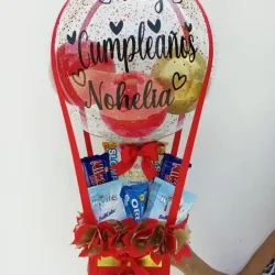 Caja con globo burbuja