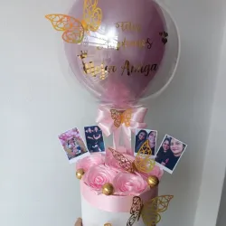 Caja con globo burbuja