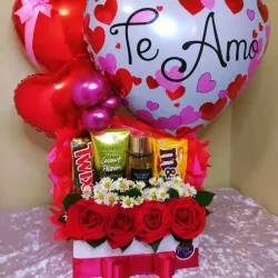 Caja de regalo con colonia y crema