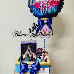 Caja de regalo con globo