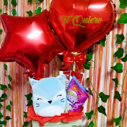 Caja de regalo con peluche